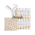 thumbnail image 6 of Girls Dress Yellow White Checkered Ruffle Tank Sundress Vintage School 5 Years, 6 of 6
