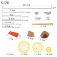 thumbnail image 6 of 70 Pcs Flute Repair Parts Maintenance Tool Kit Open Hole Sound Pads with Screws, 6 of 11