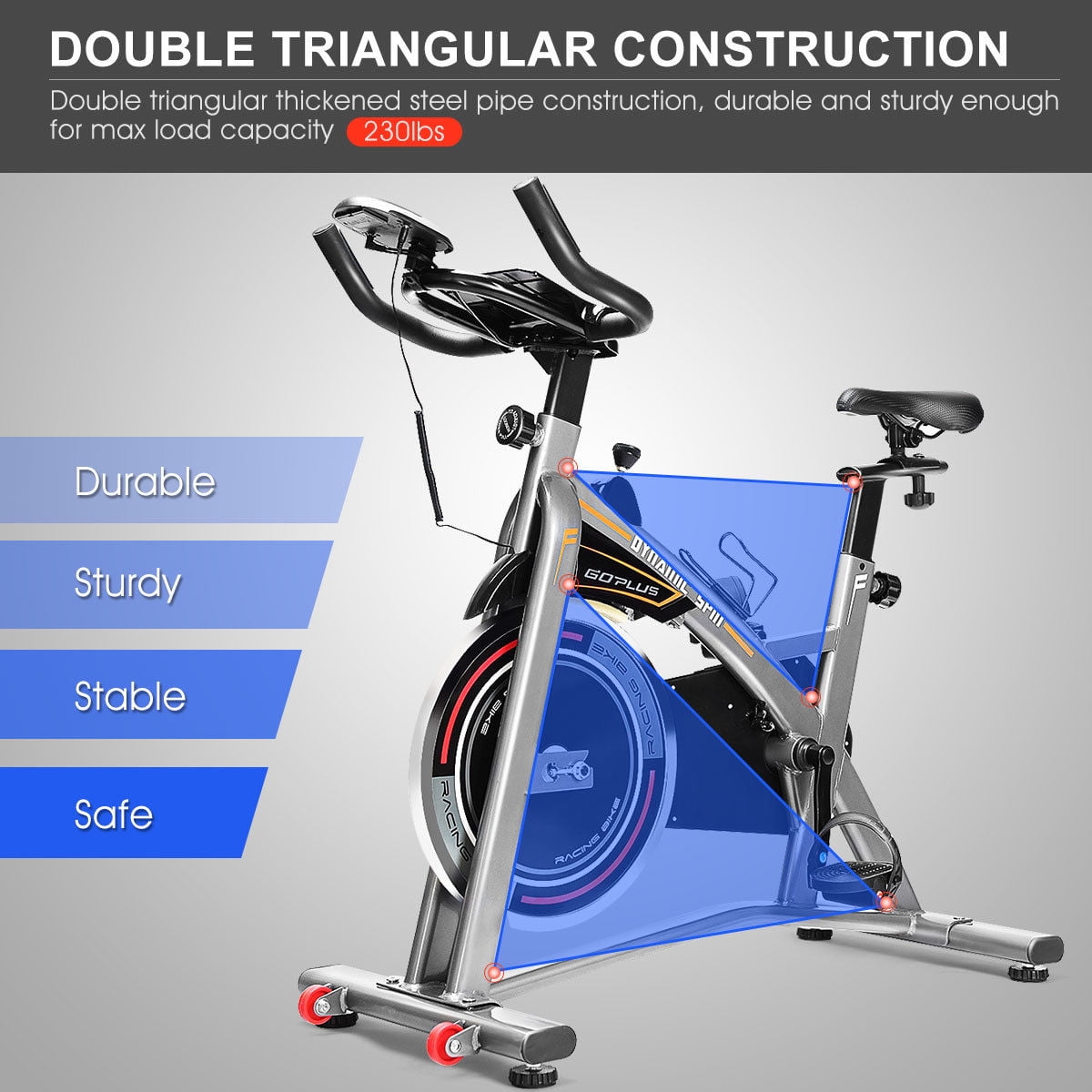 goplus adjustable exercise bike