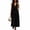 Black, variant on Vacation Dresses for Women Plus Size Sleeveless Maxi Dresses Loose Bow Tie Dress Boho Beach Wear with Pockets