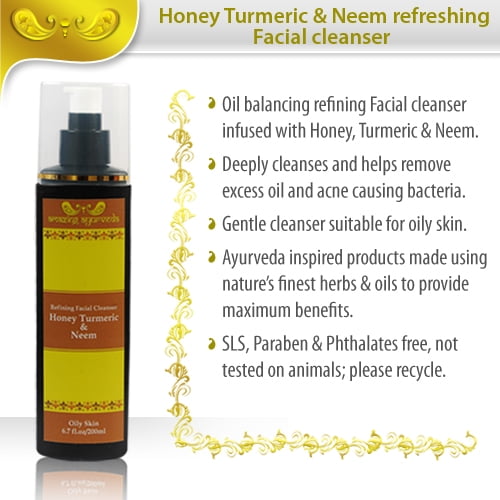 Refining Facial Cleanser Honey Turmeric & Neem, 6.7, Fl.oz. Walmart