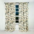 thumbnail image 3 of Designart "White Floral Serenade In Classic Romance" Floral Blackout Curtain Single Panel, 3 of 4
