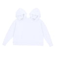 thumbnail image 3 of TISHITA Sweat à Capuche Couple Surdimensionné Mode Intime Assorti Blanc, 3 of 5