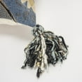 thumbnail image 6 of Indigo Gray Tribal Corner Tasseled Lumbar Pillow, 6 of 7