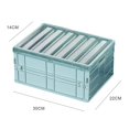 thumbnail image 4 of Collapsible Storage Box with Lid Plastic Foldable Organizer Closet Home Car Travel Organization Holder, 4 of 7