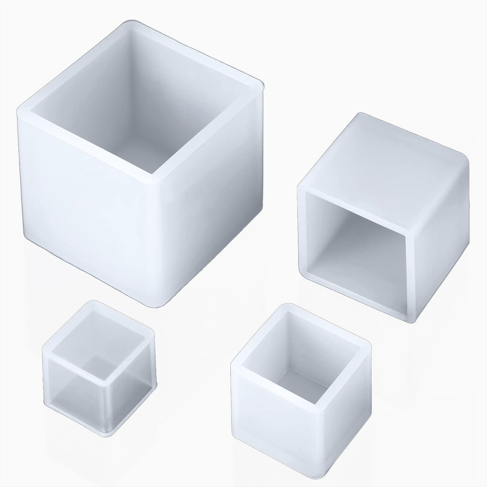 Hukai 10cm/4 Super Large Cube Square Silicone Mold Resin Casting Jewelry  Making Tools,Can Be Applied to DIY Different Handiwork and Jewelry