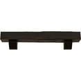 thumbnail image 2 of Ekena Millwork 4"H x 6"D x 72"W Rough Sawn Faux Wood Fireplace Mantel Kit w/ Ashford Corbels, Premium Hickory, 2 of 10
