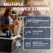 Simzlife 12 Volt Car Refrigerator 22 Quart Portable Fridge Freezer Compressor Cooler 12/24V DC 110~240 Volt AC for Truck Van RV Camper SUV Travel Camping Road Trips