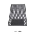 thumbnail image 5 of 35.4 x 23.6 inch Shower Mat Non Slip with Foot Scrubber, Large Bath Mat with 200+ Suction Cups, PVC Shower Foot Scrubber Mat, Fast Drain Hole, Heat-Resistant, Gray, 5 of 8