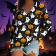 thumbnail image 4 of QUNYINEY Casual Tops for Women Long Sleeve Funny Halloween Shirts Crew Neck Cute Loose Fit Pullover Women's Blouse S-2XL, 4 of 5