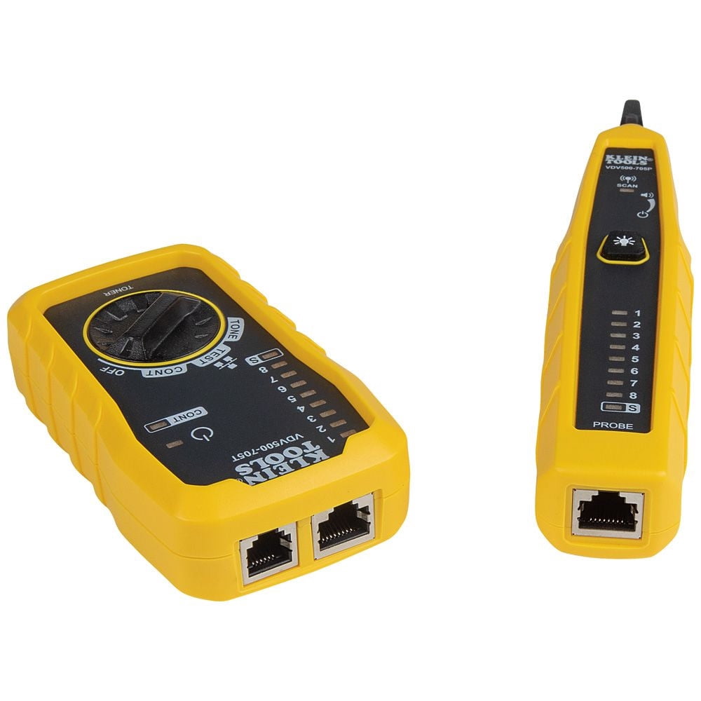 Klein Tools VDV500-705, 9V, Yellow LED Display Technology Tone/Probe Circuit Tester, 4-Piece