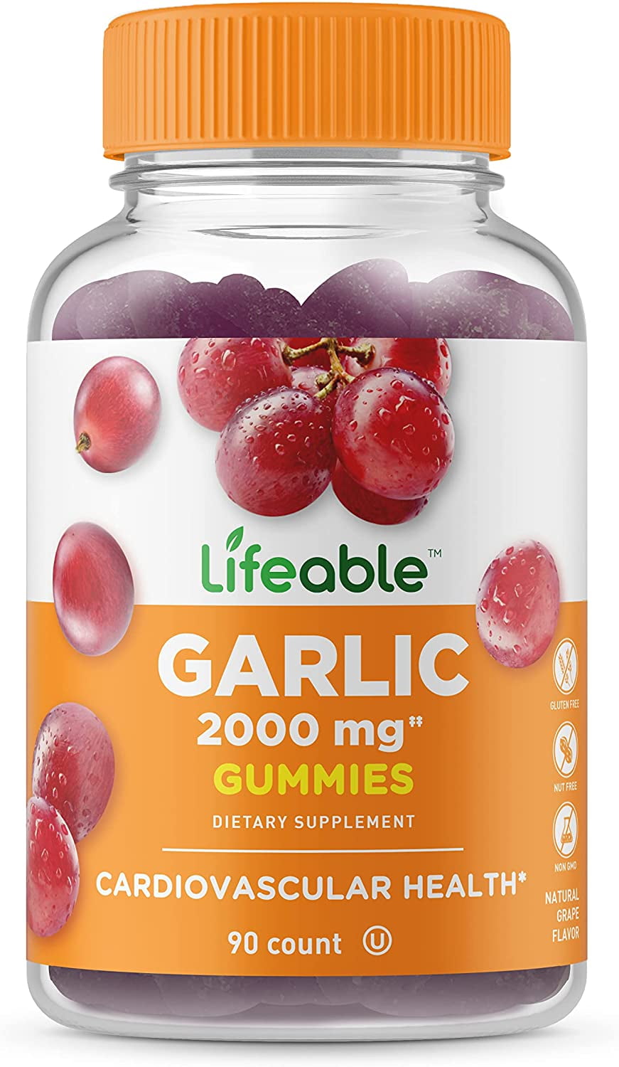 Lifeable Garlic Gummies - 2000 mg - 90 Gummies