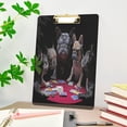 thumbnail image 5 of FMSHPON Funny French Bulldog Dogs Clipboard Hardboard Wood Nursing Clip Board and Pull for Standard A4 Letter 13x9 inches, 5 of 7
