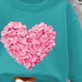 thumbnail image 4 of Girls Outfit Set Cute Flower Print Long Sleeved Sweatshirt Pants 2Pcs Set for 6-24 Months 2T 3T 4T 5T 6T Children Sky Blue,7-8 Years, 4 of 4