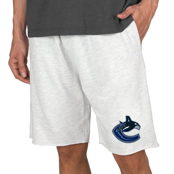 Men's Concepts Sport Oatmeal Vancouver Canucks Mainstream Terry Shorts