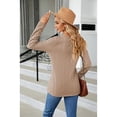 thumbnail image 4 of Anbech Vneck Women Solid Color Shirt Buttons Long Sleeve Blouse Casual Fashion Tops, 4 of 7