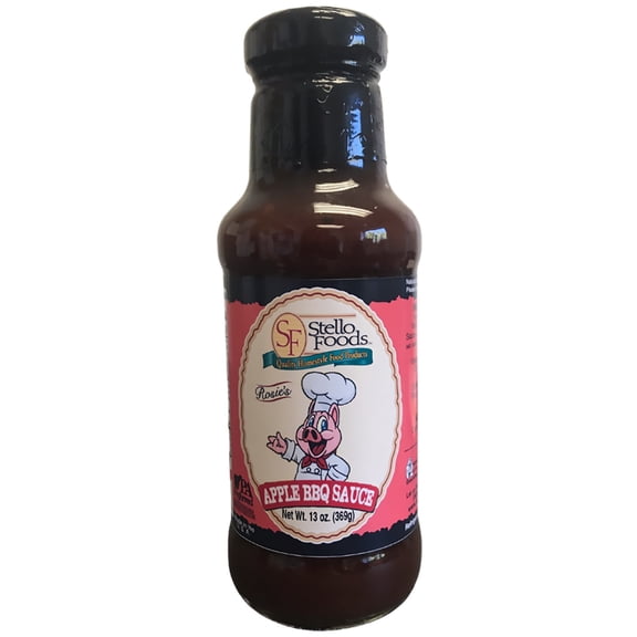 Stello Foods - Rosie's New Orleans Apple BBQ Sauce 13 oz, Vegan, Fat Free, Vegetarian