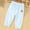 Blue, variant on Girls Yellow Cotton Pants with Panda Print Soft Breathable Elastic Waistband Kids Pull-On Pants,Size 2 T