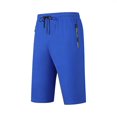 thumbnail image 2 of Men's Slim Athletic Shorts 9" Inseam Knee Length Quick Dry Performance Short Pants with Zipper Pockets, Moisture Wicking Training Workout Shorts for Running Basketball, 2 of 7