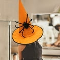 thumbnail image 5 of Deeceymbur Non woven Spider Witch Hat Halloween Makeup Prop Lightweight Adult Party Headwear 15.15x14.96in, 5 of 5