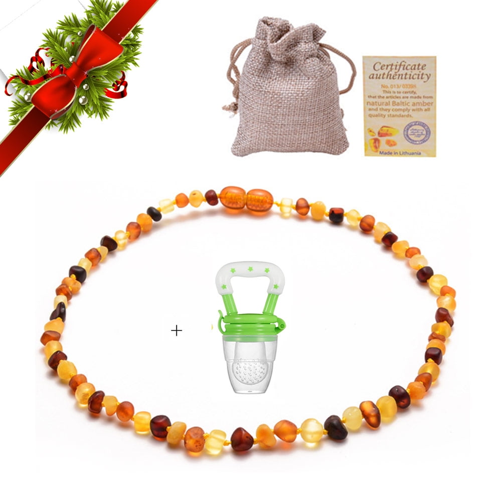 amber teething necklace walmart