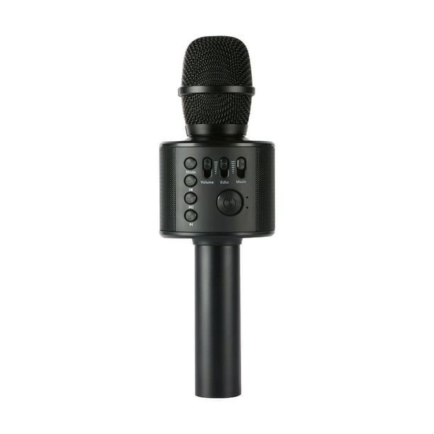 Plaatsen motor Tarief Core Innovations Wireless Bluetooth Karaoke Microphone with Built-in  Speakers + HD Recording | Black - Walmart.com
