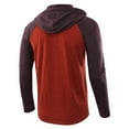 thumbnail image 3 of Hpapadks Hoodies Men Color Block Hoodies Pullover Lightweight Long Sleeve Raglan Sleeve Drawstring Hooded Sweatshirt Lightweight Sweatshirts for Men, 3 of 5