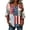 0527liRed2, variant on Wang6 250th Anniversary USA Shirts for Womens Plus Sized America Flag Printed V Neck Tshirts 4th of July Button Tops 3/4 Sleeve Independence Day Graphic Tees 0527liBlue2 XL