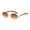 Golden Double Tea, variant on Retro Small Round Metal Frame Sunglasses for Small Faces, UV400 Protection, Ideal for Parties, Travel, and Fishing