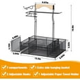 thumbnail image 2 of URBAN DECO  Grill Caddy and BBQ Caddy with Paper Towel Holder, Picnic Condiment Utensil Caddy for Outdoor Camping,  Ideal Storage Organizer for Barbecue Accessories Griddle Grilling Tool, 2 of 6