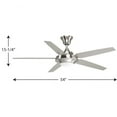 thumbnail image 4 of P2539-0930K-Progress Lighting-AirPro Signature Plus II - Wide - Ceiling Fan - 1 Light - Handheld Remote in Modern style - 54 Inches wide by 15.25, 4 of 8