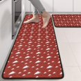 thumbnail image 2 of Kitchen Rugs Sets Of 2,Red Christmas Tree Pattern Anti Fatigue Kitchen Mat Rugs Non Slip Washable,Decorative Kitchen Floor Mats for Kitchen,Sink,Laundry,17"x47"+17"x47", 2 of 5