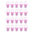 thumbnail image 1 of 30 piezas de chupetes rosas transparentes relleno de jarrón decoración de fiesta de bienvenida al bebé Baoblaze encantos de chupete de acrílico, 1 of 7