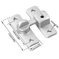 thumbnail image 6 of RUISINERY Without Perforated Aluminum Alloy Sliding Door Lock Without Theft Buckles for Home and Hotel Use 90 Degrees 180 Degrees, 6 of 8