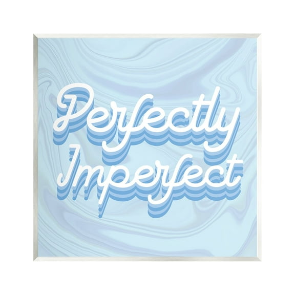 Stupell Industries Perfectly Imperfect Phrase Religious Painting Unframed Art Print Wall Art