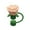 Khaki, variant on Torch 1Pc Flower Straw Topper, 10mm Straw Toppers for Tumblers, Rose-shaped Design, Reusable Flower Straw Cover Cap, Compatible with 6-10mm Drinking Straw, Pink