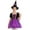 Purple&Rose Red, variant on IEFIEL Kids Girls Halloween Witch Costume Carnival Party Dress Up Velvet Bubble Sleeve Tutu Dress with Hat Orange 10