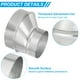 thumbnail image 3 of Reductor de conducto excéntrico Uxcell de 6" a 4", 1Pcs conector de conducto de hierro galvanizado, adaptador de conducto de aire redondo, 3 of 5