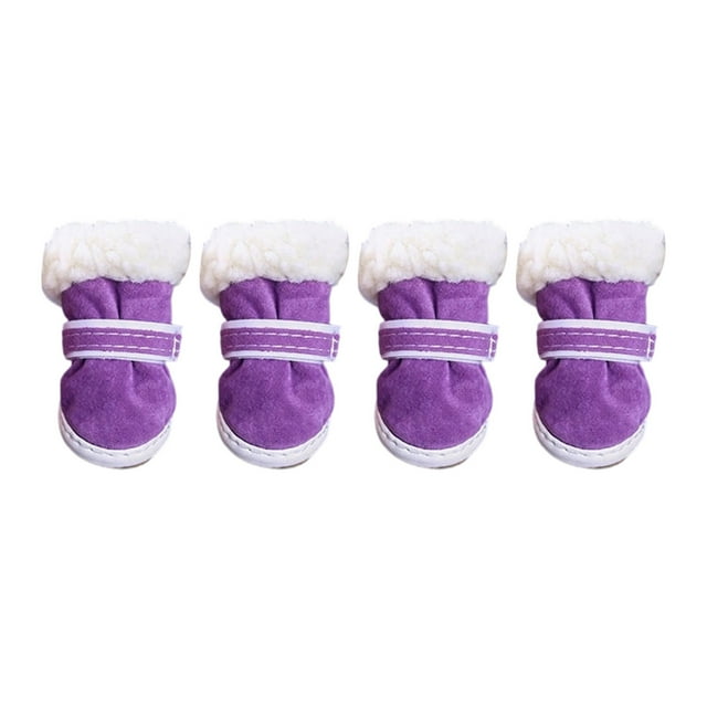 TIELUTT Protector Winter Boots For Small Cats Cozy Shoes with Hook & Loop Closure Warm Booties For Tiny on Cold Pavement Walking Outdoor