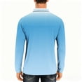 thumbnail image 4 of Taylonsss Men's Long Sleeve Striped Print Casual Shirt with Button Front and Turndown Collar for Spring Outdoor and Daily Wear, 4 of 6