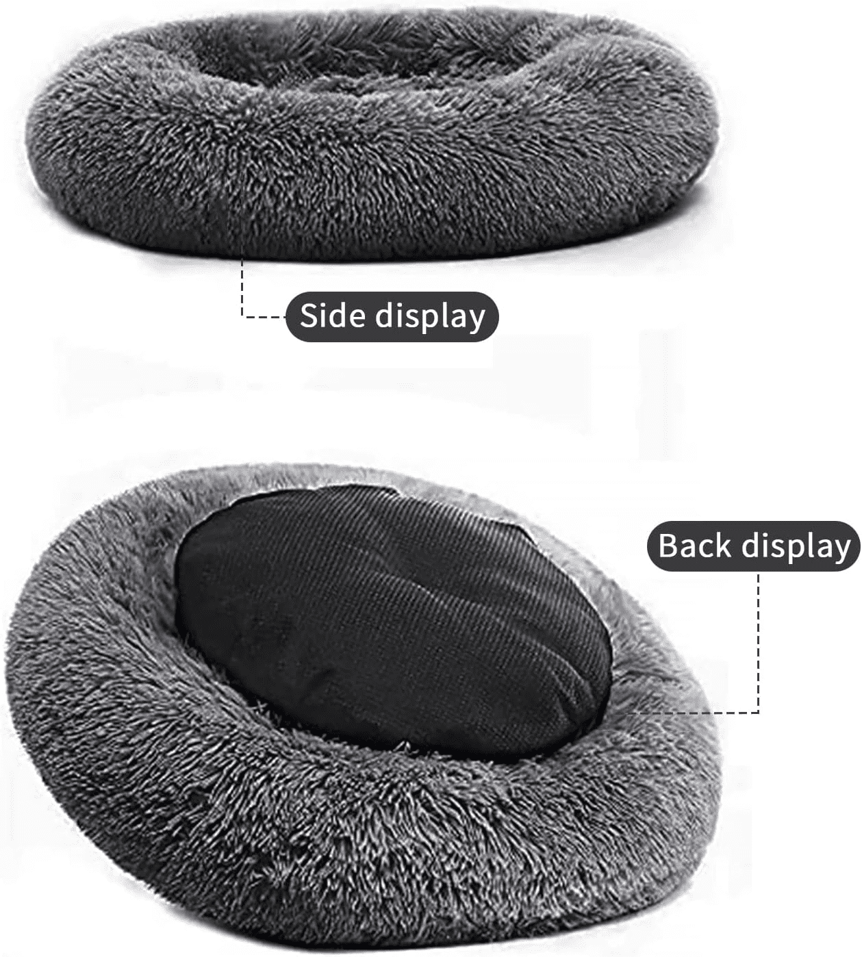 Nisrada Dog Bed for Medium Large Dogs, 36 inch Washable Round Cozy Soft Pet Bed