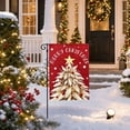 thumbnail image 6 of Christmas Garden Flag 18x12 Inch, Double Sided Holiday Yard Decor, Weatherproof Polyester Outdoor Flag for Front Porch Patio Lawn, Winter Xmas Home Decor, 6 of 7