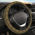 thumbnail image 5 of Rateoe Royal Blue Plaid Sunflower Pattern Elastic Stretch Steering Wheel Cover, Universal 15 inch, Microfiber Breathable , Anti-Slip, Odorless, Easy Carry, 5 of 6