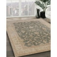 thumbnail image 3 of Ahgly Company Machine Washable Indoor Square Industrial Modern Dark Almond Brown Area Rugs, 6' Square, 3 of 7