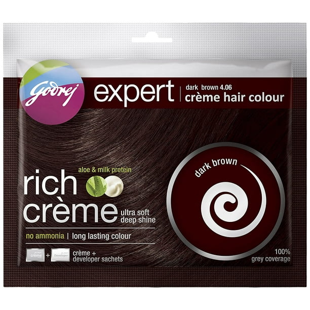 Godrej Expert rich Creme Hair Colour Dark Brown (Pack of 5) 
