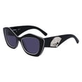 thumbnail image 1 of Lentes de Sol Karl Lagerfeld Mujer KL6127S Negro/Blanco negro, 1 of 8