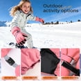 thumbnail image 4 of ThxToms Kids Warm Gloves Winter Waterproof Snow Gloves for Outdoor Sports, Toddler Bulky Ski Gloves for Boys Girls,Watermelon Red,M, 4 of 8