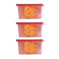 thumbnail image 2 of 7Penn Silicone Food Storage Bag 500mL - 3pk Red 7.75 x 4in Reusable Food Bags, 2 of 7