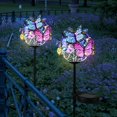 thumbnail image 1 of Solar Butterfly Lights Outdoor Solar Stake Lights with Butterflies Waterproof Solar Landscape Copper String Lights White Light for Yard Lawn Patio Pathway Decoration, 1 of 11