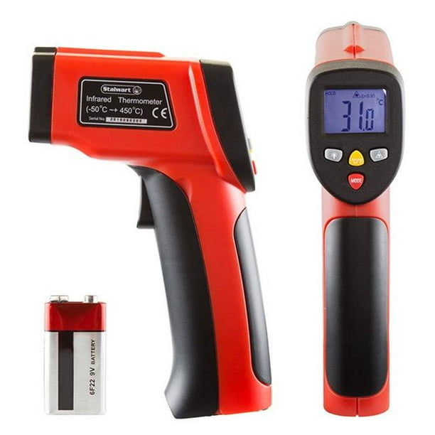 Stalwart NonContact Digital Laser Infrared Thermometer with LCD Screen